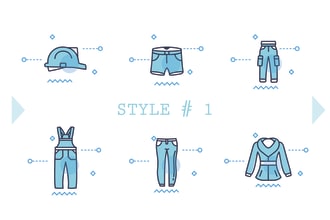 hand draw black and white line drawings and icons
