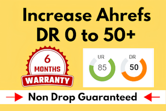 increase domain rating, ahrefs dr 50, high authority seo backlink link building