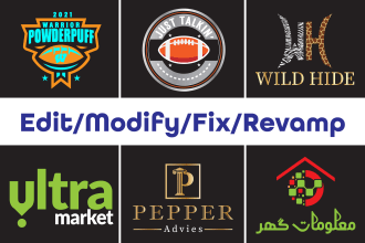 edit, modify and redraw logo,  to vector, ai, svg, PSD etc