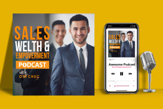 design a professional podcast cover artwork