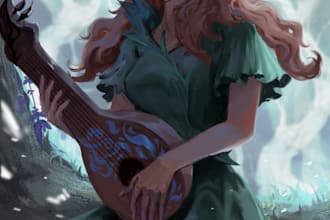 draw you a fantasy character art