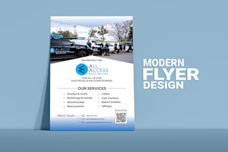do business flyer design, brochure, poster and postcard
