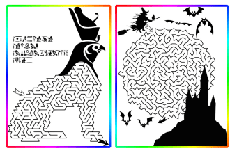 create image based mazes for kids activity book