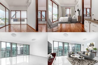 do virtual staging for your vacant room