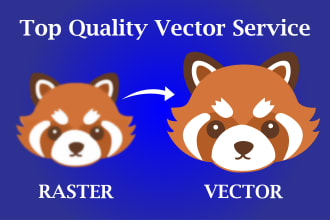 do redraw, vector tracing, raster logo , image to vector