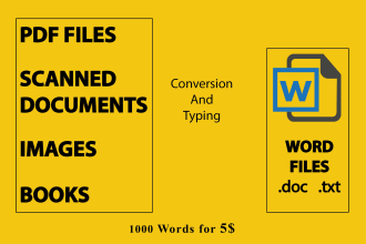 convert pdf to word, transcribe text from image or pdf to word