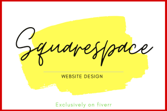 design a custom, professional squarespace website