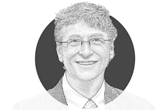 draw a hedcut wsj portrait style from photo