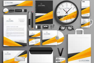 design brand logo and complete corporate brand identity, letterhead stationery
