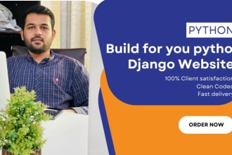 design and build react js websites with python backend