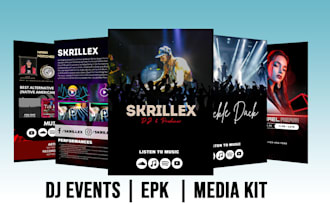 design your premium epk, press kit, media kit clickable link