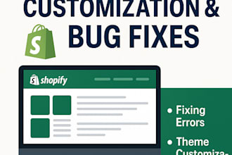 be your shopify developer expert in design, bug fix and liquid coding