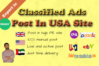 post your ads in top USA classified ads posting site
