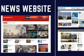 create blog website, wordpress blog magazine or news website