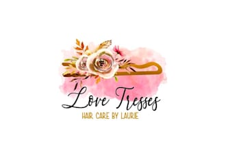 bouquet, flowers, wedding planner, cosmetic,  feminine logo