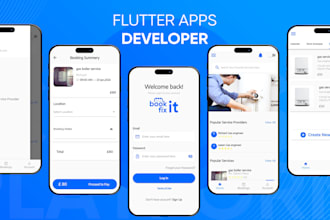 develop android and ios mobile app using flutter