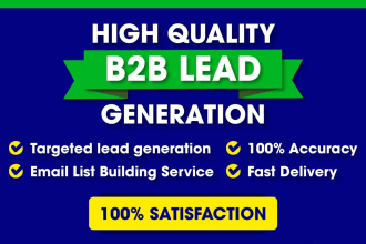 targeted lead generation verified emails for any industry