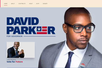 create political, non profit wordpress website