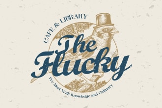 design hand drawn vintage logo