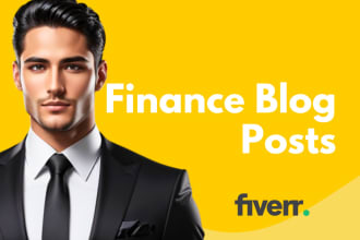 do finance article writing or SEO blog post writing content writer for blog post