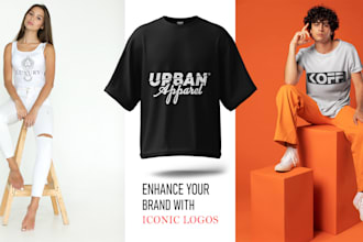 design clothing brands, streetwear, apparel and  fashion logo