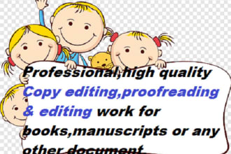 copy edit proofread and edit your book