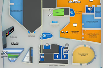 plan 3d map for indoors and events