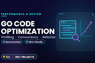 optimize, review and fix your golang code for performance