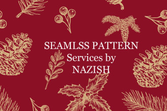 design stylish seamless patterns for printing