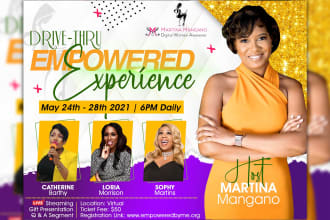 do awesome church flyer and event flyer or poster in 8hrs