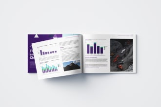 design professional booklet, proposal, or annual report