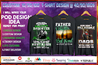 create custom bulk typography t shirt design