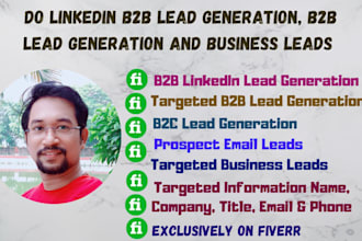 do b2b lead generation and linkedin lead generation