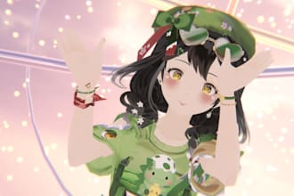 create 3d vrchat or vtube avatar