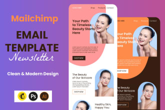 do mailchimp email template newsletter design
