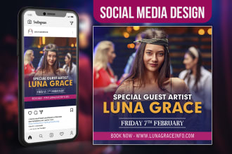 create social media design, instagram posts, facebook ads