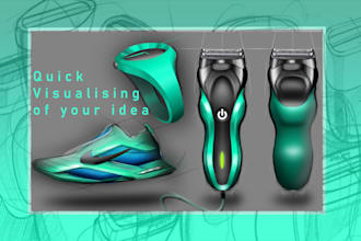 design your product, sketch, develop and render your product idea