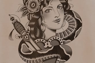 do traditional old school tattoo design