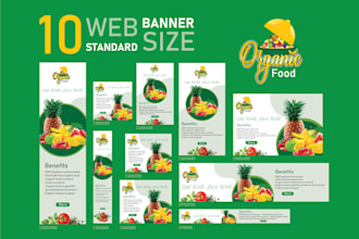 make creative awesome banner ads for google adwords for you