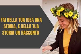 write original short stories in italian for you