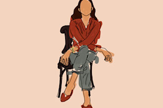 draw a minimalist illustration from your photo