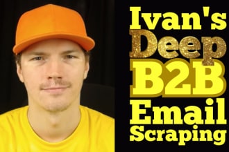 do deep b2b lead email scraping