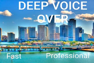record your deep male voice over