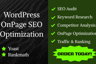 do on page technical SEO audit for wordpress website