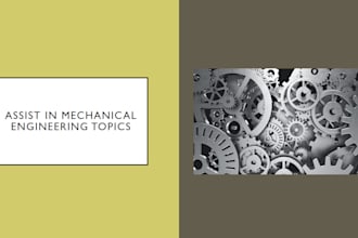 help in advanced mechanical engineering topics