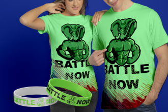 do creative custom t shirt with wristband design