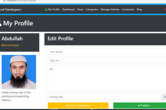 develop a complete responsive website with oop php and mysql