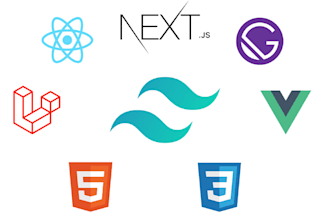 make react, next, tailwind CSS