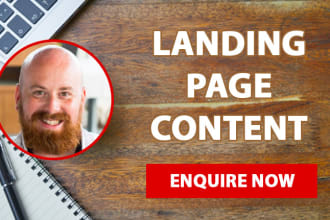 write attention grabbing landing page content