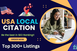 do 350 USA local citation and directory listing for local SEO